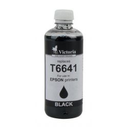   T66414 Tinta, L100, 200mfp nyomtatókhoz, VICTORIA TECHNOLOGY, fekete, 100ml