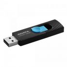 Pendrive, 64GB, USB 2.0, ADATA "UV220", fekete