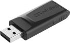 Pendrive, 128GB, USB 2.0, VERBATIM "Slider", fekete