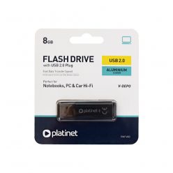 Pendrive 8Gb. USB 2.0 WA Platinet fekete 