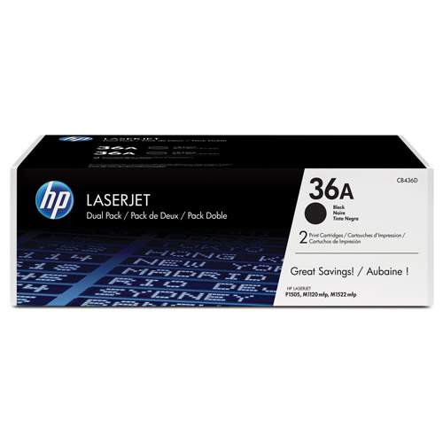 HP CB436AD (36AD) fekete eredeti toner duplacsomag