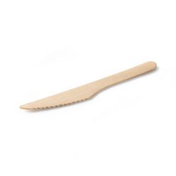 Evőeszköz kés fa 16cm 10db/csomag