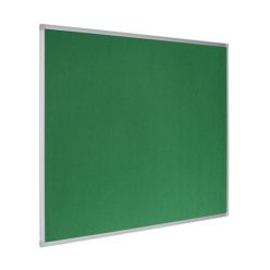   Üzenőtábla Bi-Office aluminium keretes 90x60 cm tűzhető textil zöld felülettel, újrahasznosított