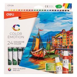 Akrilfesték Deli Color Emotion színes 24x12ml klt.