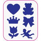 Kreatív formalyukasztó Centrum 16 mm tulipán, szív, maci, angyalka, korona, masni